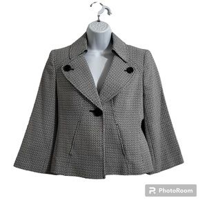 EVAN-PICONE Black White Blazer